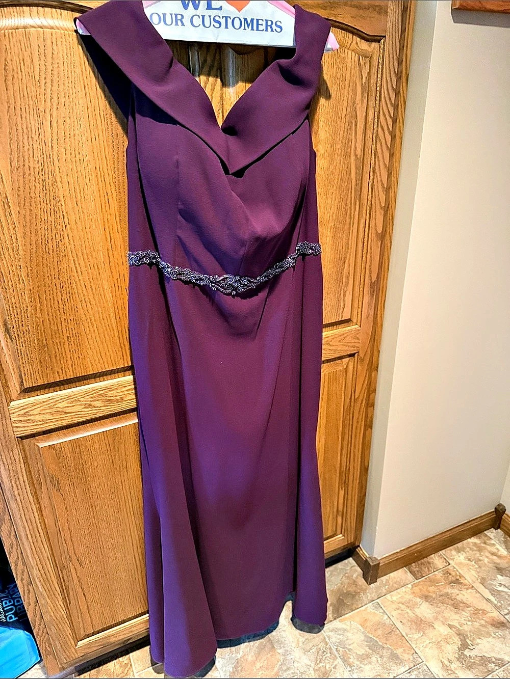 Jewel Purple Maxi Dress A:11 Like New